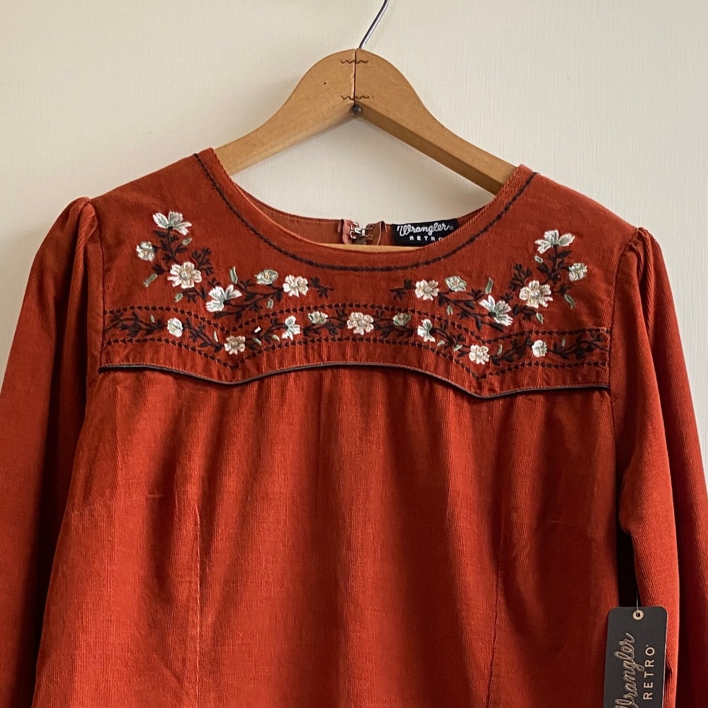 Wrangler Retro LS Corduroy Dress NWT